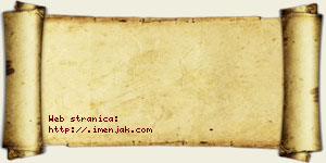 Jasmina Hinić vizit kartica